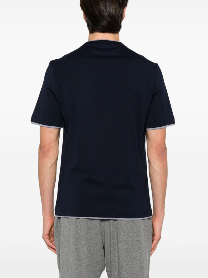 Brunello Cucinelli T-shirts and Polos Blue