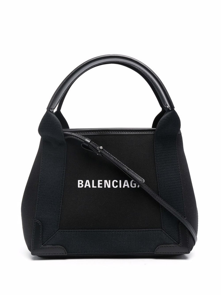 Balenciaga Bags Cotton Tote Black