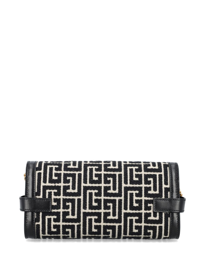 Balmain Bags B Buzz Small Jacquard Black