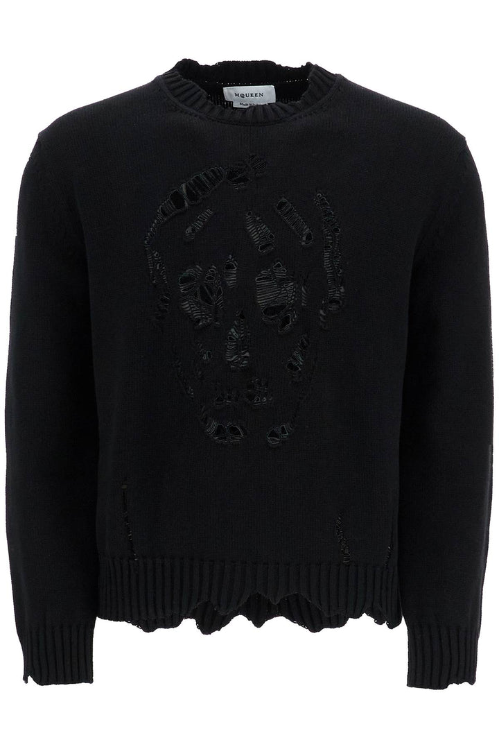 Alexander Mcqueen 'distressed skull print pul