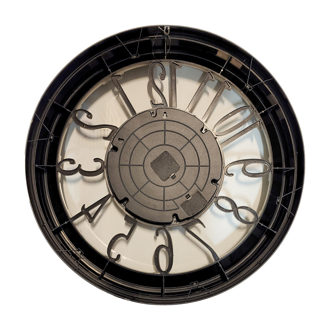 Montreau Round Industrial Moving Cogs Wall Clock