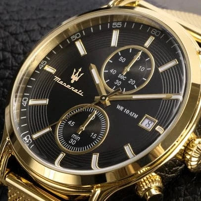 Maserati Chronograph Watches Maserati Epoca Gold Chronograph Maserati Epoca Gold Chronograph Watch For Men's I Luxury for Free Shipping Brand