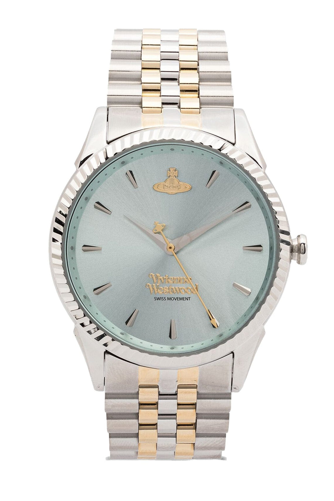 Vivienne Westwood Chronograph Watches Vivienne Westwood Seymore Green Dial Two Tone Strap Watch Vivienne Westwood Seymore Green Dial Two Tone Strap Watch Brand