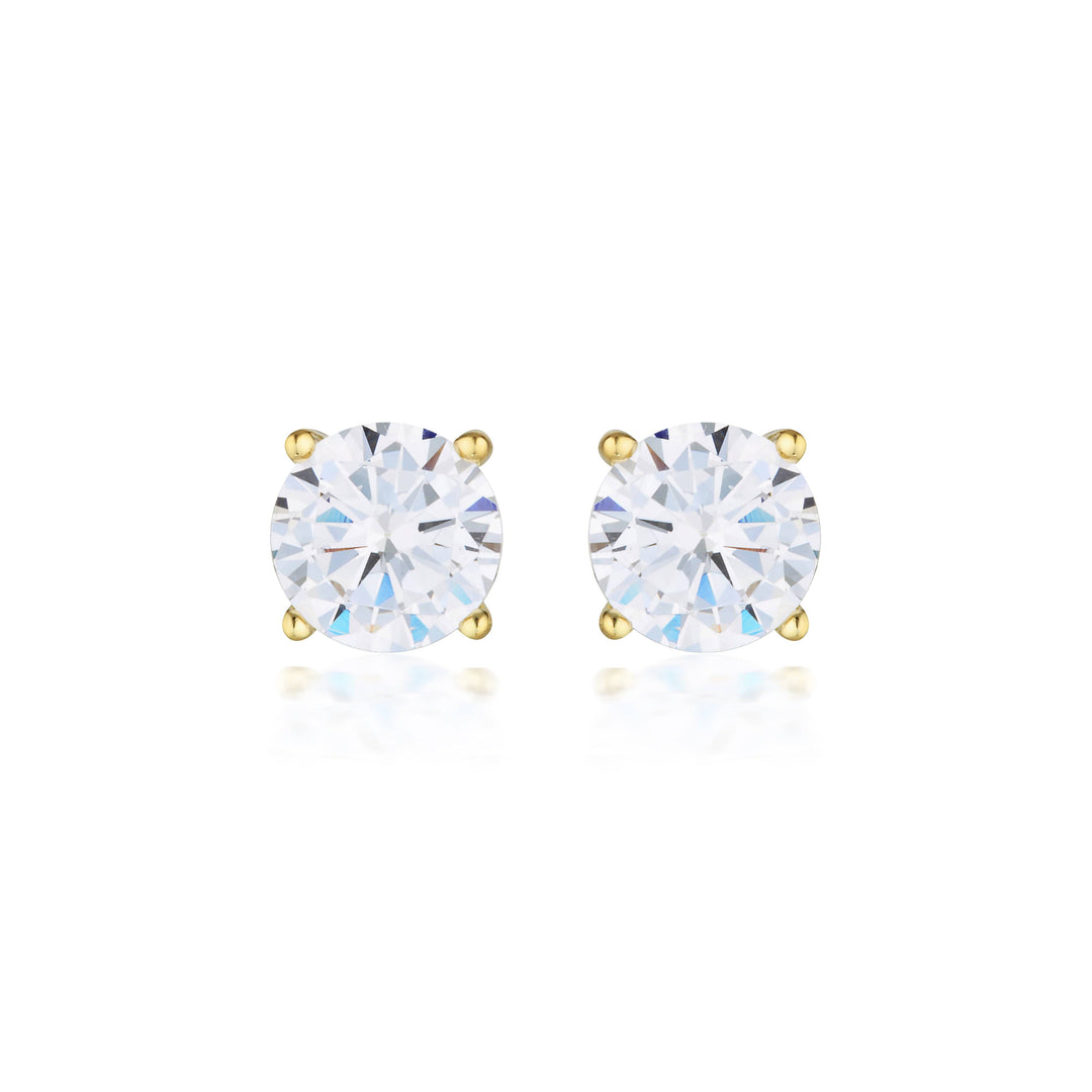 Georgini Earrings Georgini Gold Moissanite Studs 2tcw In 9ct Yellow Gold Georgini Gold Moissanite Studs 2tcw In 9ct Yellow Gold Brand