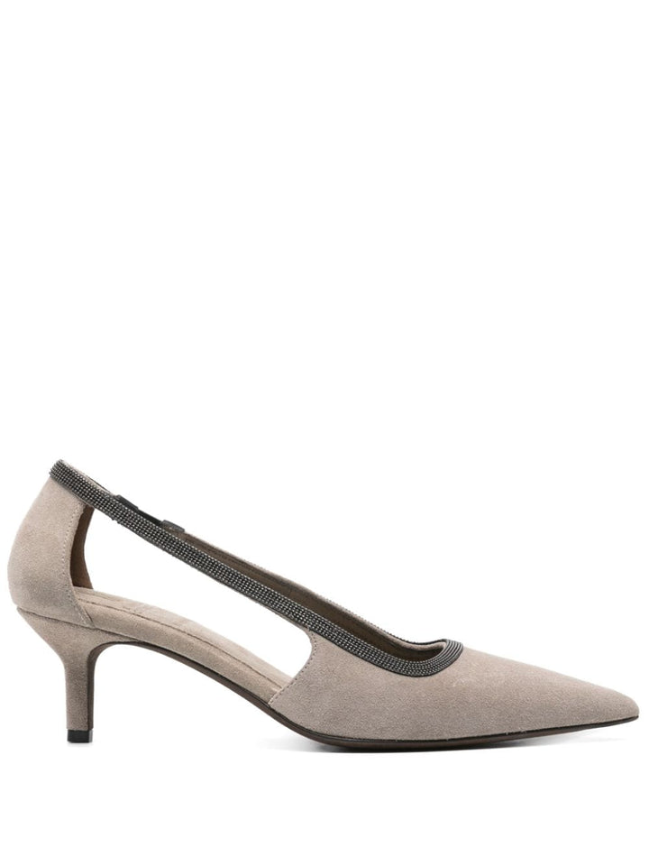 Brunello Cucinelli High Heel Brunello Cucinelli With Heel Grey Brunello Cucinelli With Heel Grey Brand