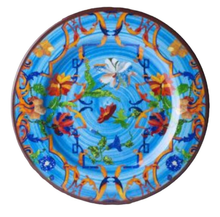 Mario Luca Giusti Plates Mario Luca Giusti Pancale Turquoise Dinner Plate Set of 12Pcs Brand