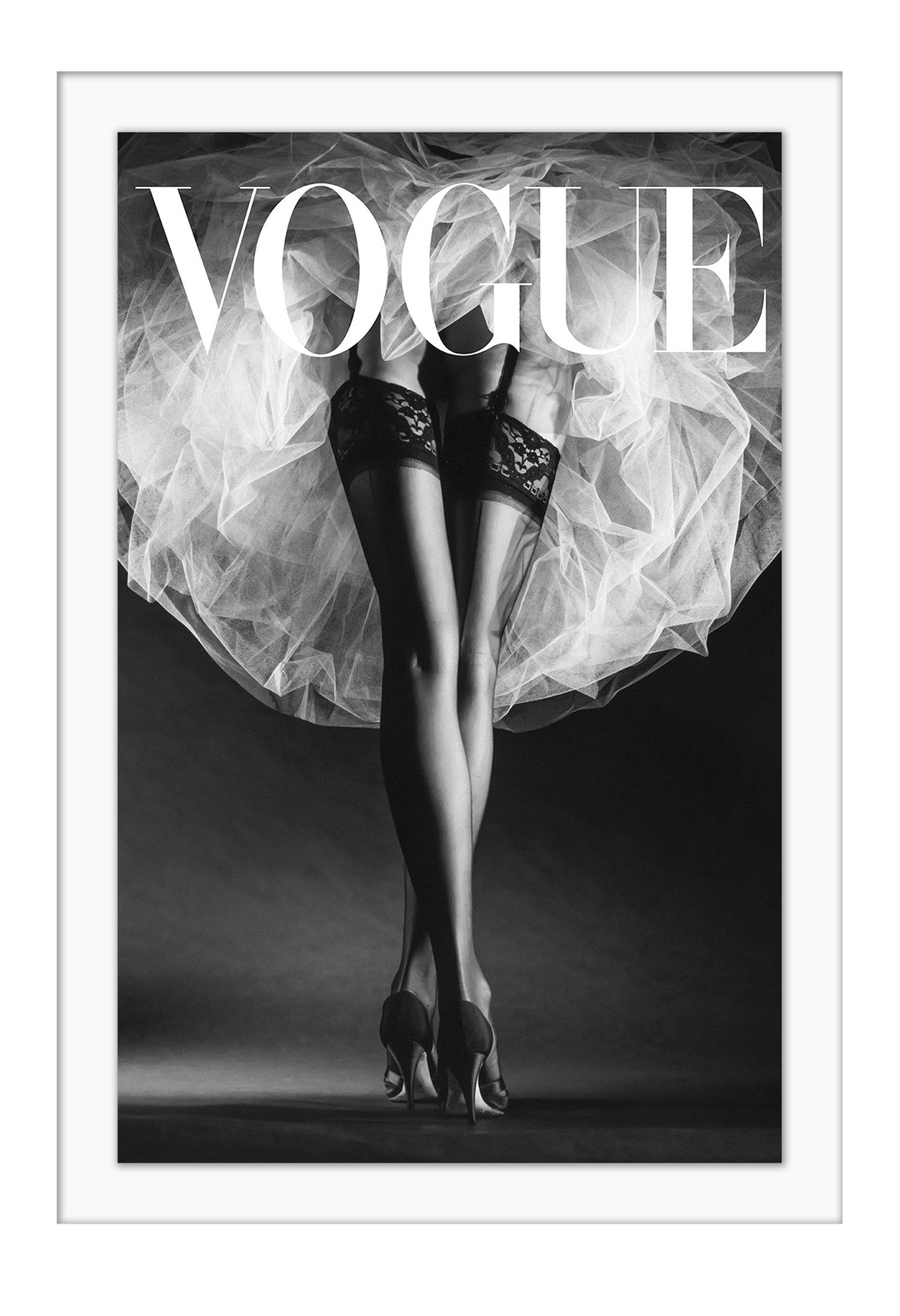 Canvas Print 60x90cm / Unframed Vogue Tulle Vogue Tulle Framed Prints Brand