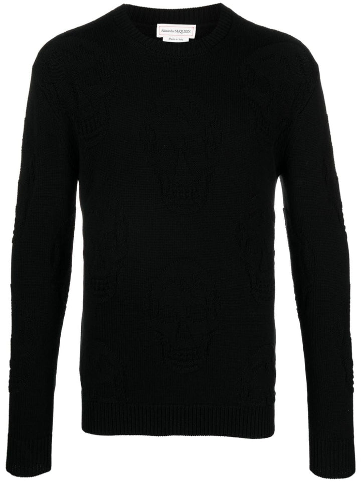 Alexander Mcqueen Topwear Alexander McQueen Sweaters Black Alexander McQueen Sweaters Black Brand