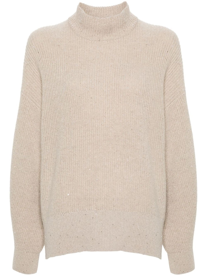 Brunello Cucinelli Topwear M Brunello Cucinelli Sweaters Beige Brunello Cucinelli Sweaters Beige Brand