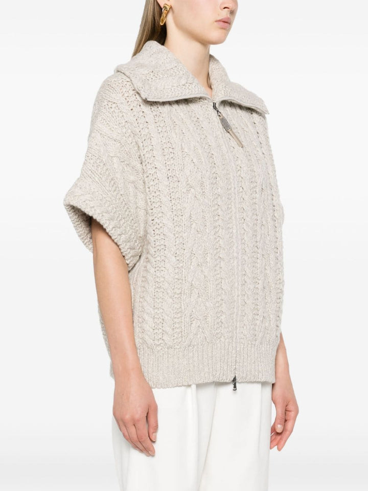 Brunello Cucinelli Topwear M Brunello Cucinelli Sweaters Light Grey Brunello Cucinelli Sweaters Light Grey Brand