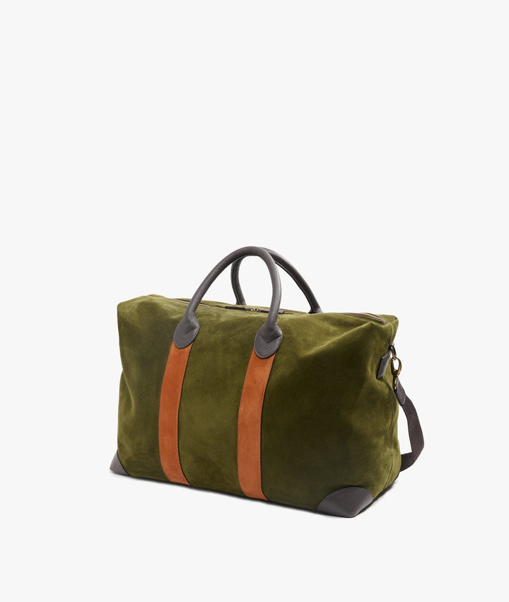 My Style Bags Travel Bags My Style Bags Harvard Twin Deluxe Duffel Travel Bag in Green/Orange Stripes Unisex Brand