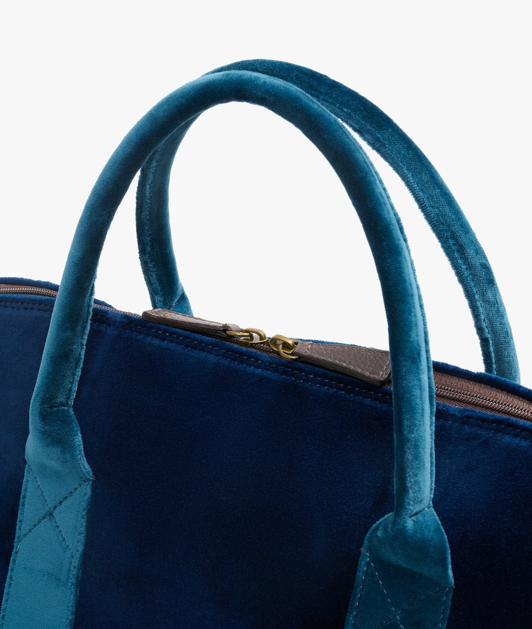 My Style Bags Travel Bags My Style Bags London Smart Twin Velvet Duffel Travel Bag in Blue for Women Brand